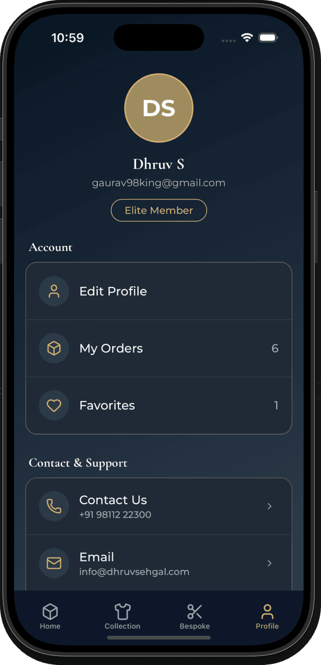 App screen